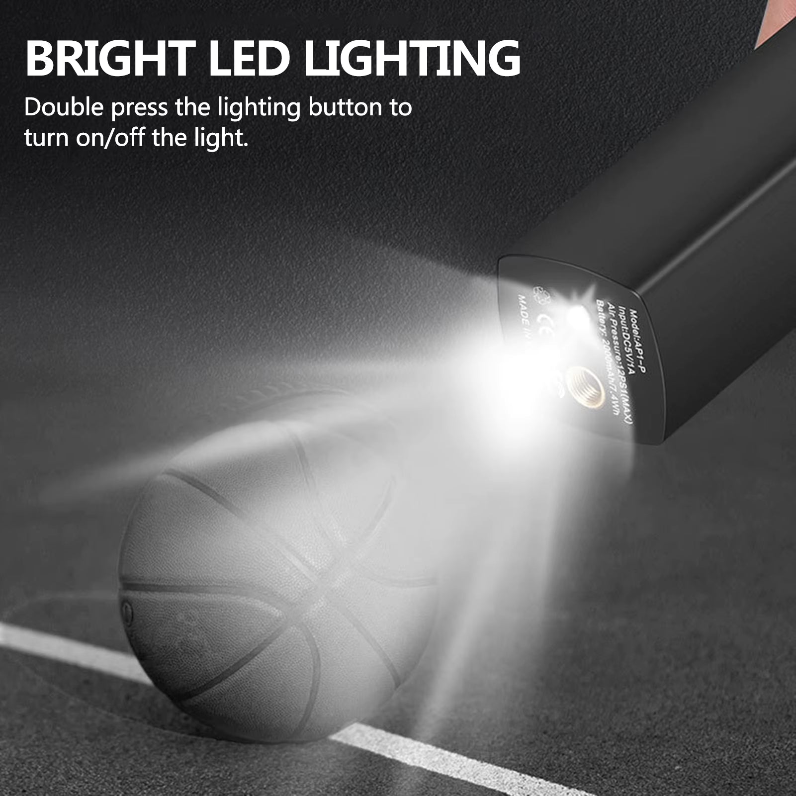 12PSI Rechargeable Portable Intelligent Electric Ball Pump for Football Basketball Air Pump Cordless Compressor Digital Air Pump