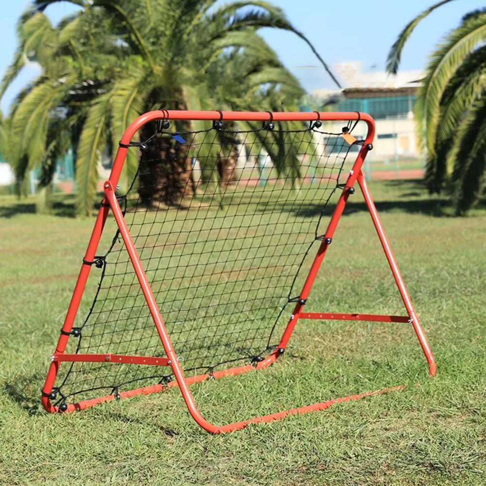 Football Rebounder Net Sports Ball Replacement Net 39.37X39.37 Inches Soccer Rebound Catching Net with 20 Ropes for Outdoor