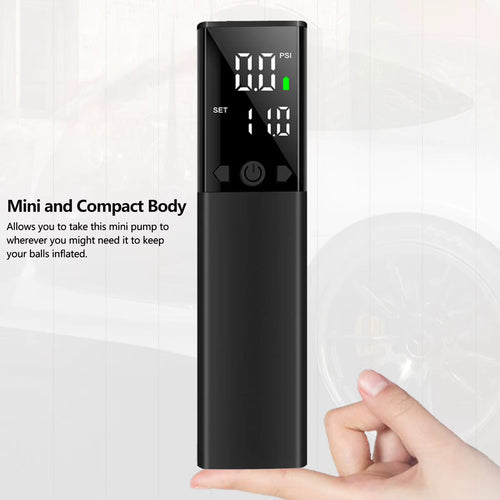 12PSI Rechargeable Portable Intelligent Electric Ball Pump for Football Basketball Air Pump Cordless Compressor Digital Air Pump