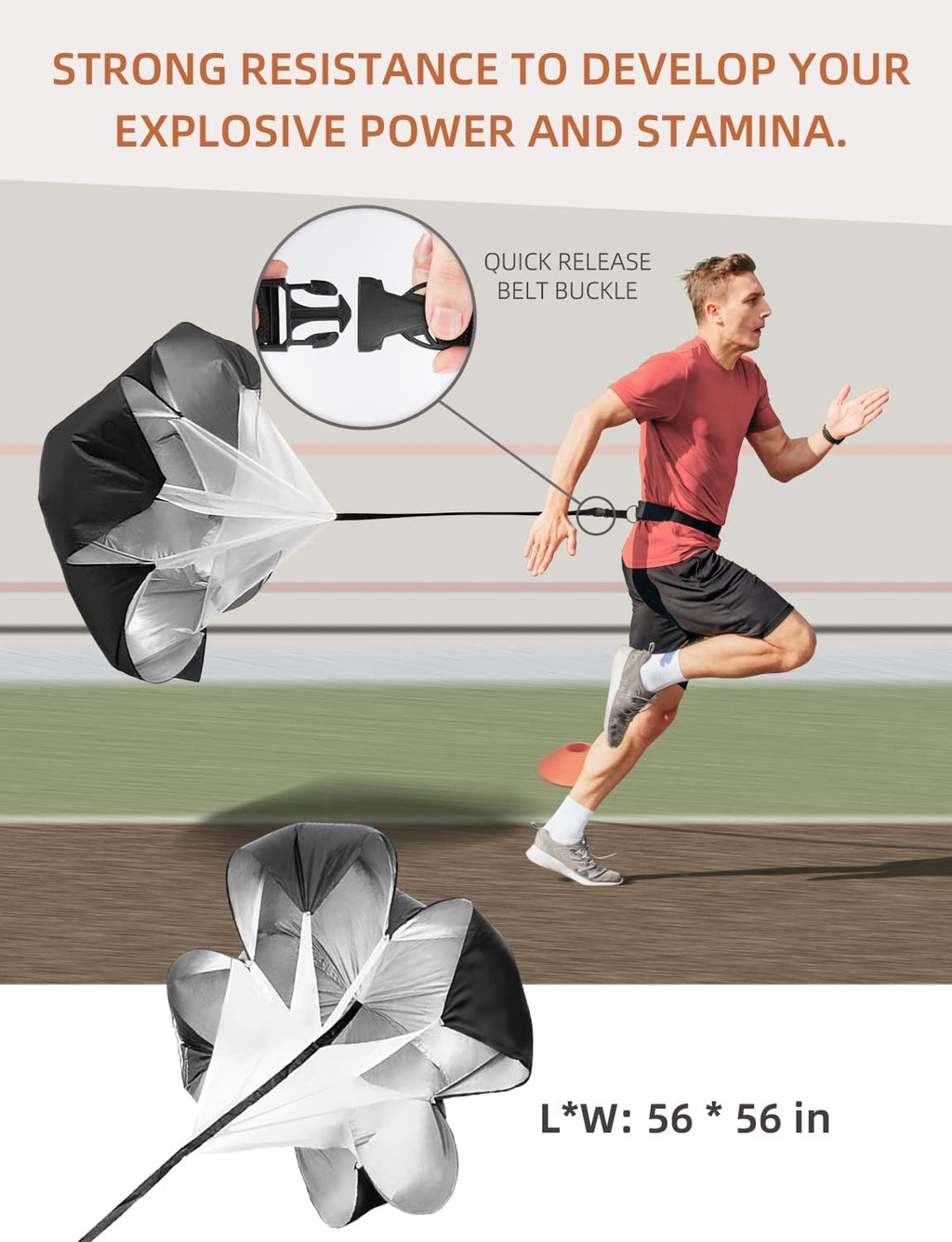 Agility Ladder,Football Training Equipment Set,4 Agility Hurdles, 20 Feet12 Rungs Speed Ladder,12 Disc Cones,Resistance Parachute, Jump Rope, 5 Resistance Bands